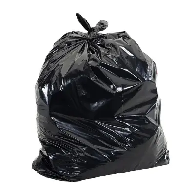 Picture of Black (30" X20") 10PCS Trash Bag / Poly Bag / Garbage Bag / Moyla Felar Bag / Polibag(Black)