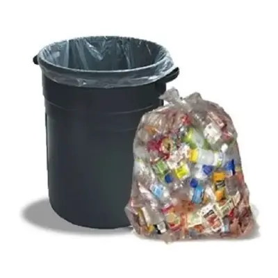 Picture of Transparent (24" X18") 10PCS Trash Bag / Poly Bag / Garbage Bag / Moyla Felar Bag / Polibag