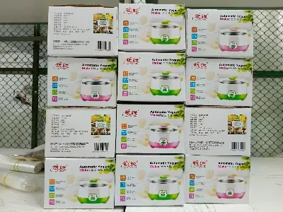 Picture of Automatic Stainless Steel - ABS + PP - 220-240V - 15W - 1L Capacity - On/Off Switch - Light Indicator - 7-9 Hours Preparation Time - Doi Yogurt Maker