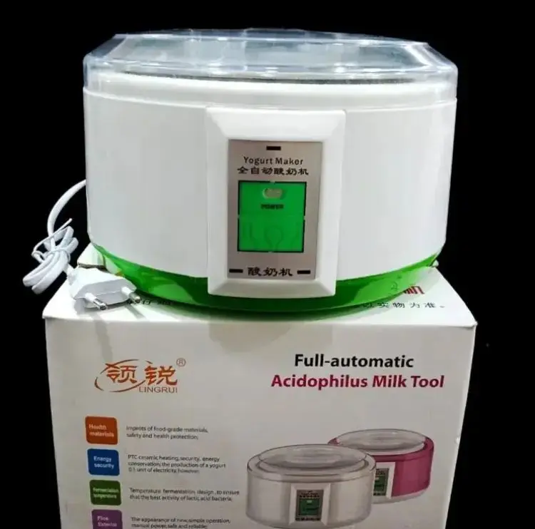 Picture of Automatic Yogurt (Doi) Maker Green & Pink ( 1.5 Litre )