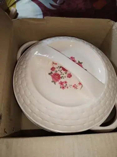 Picture of KIAM Flora Stainless Steel Designer Food Hot pot - 1700 ML(Silver)