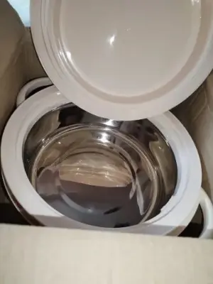 Picture of KIAM Flora Stainless Steel Designer Food Hot pot - 1700 ML(Silver)