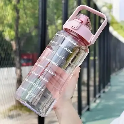 Picture of Transparent Motivational Water bottle 2 L