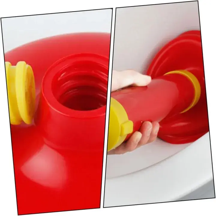 Picture of Powerful Bathroom Blocked Toilet Sink Multi Drain Buster Plunger W/2 Suckers For Sink Cleaning Tools