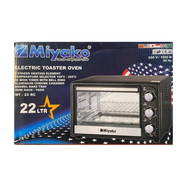 Picture of 22 Liter Miyako Electric Toaster Oven (MT-22RC)