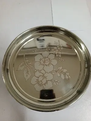 Picture of Stainless Steel High Quality 26cm Plate for Kitchen(Silver)