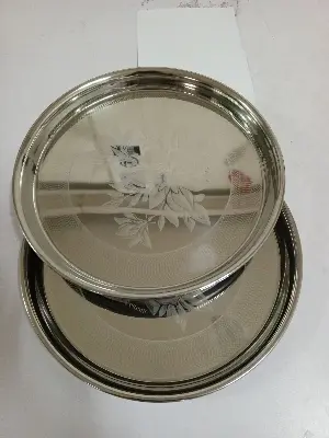 Picture of 26cm Stainless Steel High Quality Plate for Kitchen(Silver)