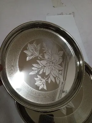 Picture of 26cm Stainless Steel High Quality Plate for Kitchen(Silver)