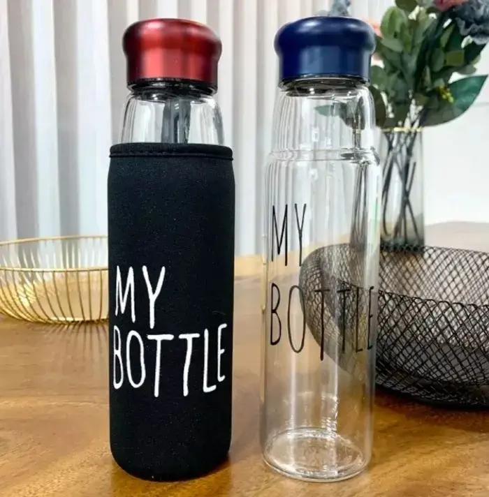 Picture of 1 PC My Bottle Water Bottle With Aluminimum Cap -550ml(Black)