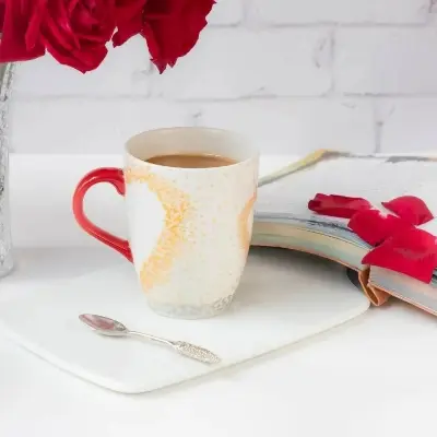 Picture of 2 Sprinkled Heart Mugs For Couple(White)