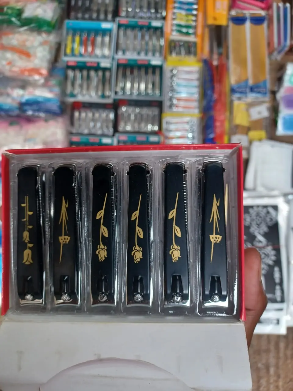 Picture of nail clippers 1 Piece Creative Black BTRAP slanted Stainless Steel Nail Clippers