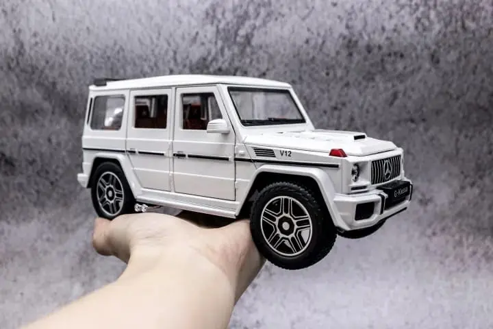 Picture of 1:24 diecast alloy car mercedes pink benz die cast model g-class alloy toy car