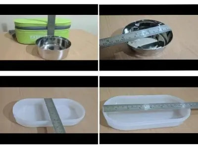 Picture of Milton Executive Lunch Box Soft Insulated Tiffin Box (2 SS Container,1 Microwave Safe Container)