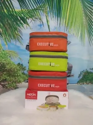 Picture of Milton Executive Lunch Box Soft Insulated Tiffin Box (2 SS Container,1 Microwave Safe Container)