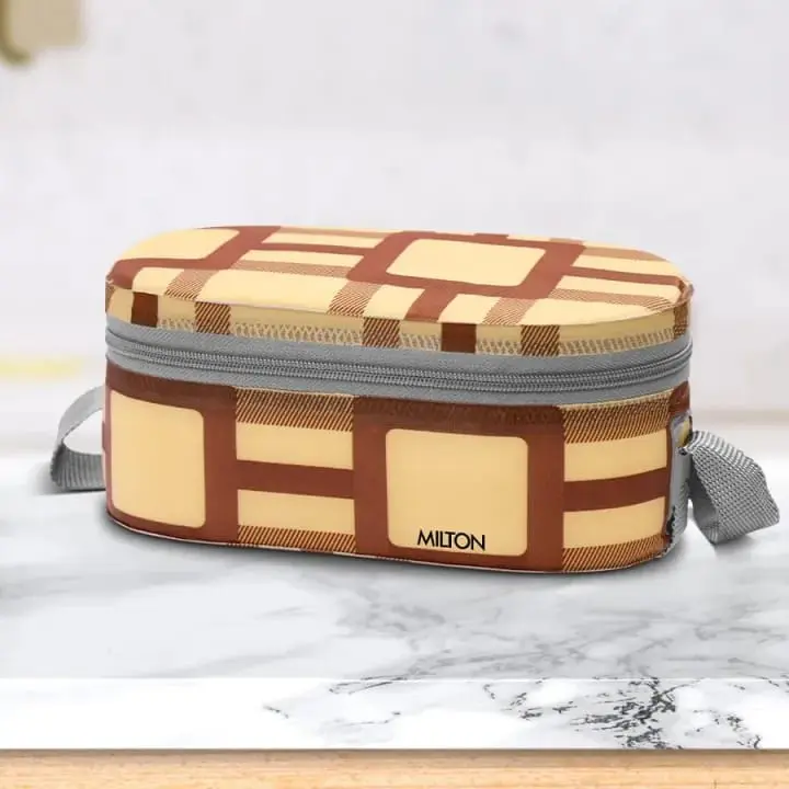 Picture of Milton Corporate Stainless Steel Spoon and Fork with Special Storage Slot Lunch Box for Office, School, and College