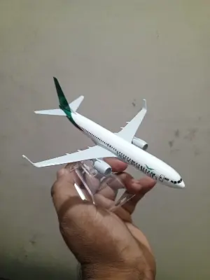 Picture of 16 Cm Metal Alloy Plane Air Biman Bnnladesh Airlines Boeing 737B737 800 Airplane Stand Aircraft Gift(Purple)