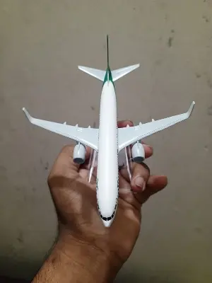 Picture of 16 Cm Metal Alloy Plane Air Biman Bnnladesh Airlines Boeing 737B737 800 Airplane Stand Aircraft Gift(Purple)