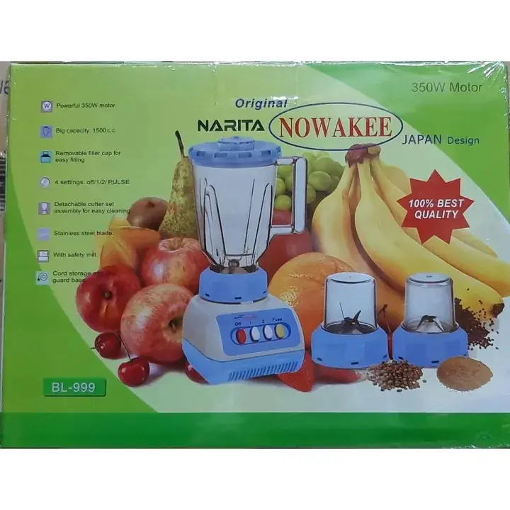 Picture of Electric Blender Plus Mixer Grinder 3-in-1 (Mixed Color) - Multi-Functional Appliance