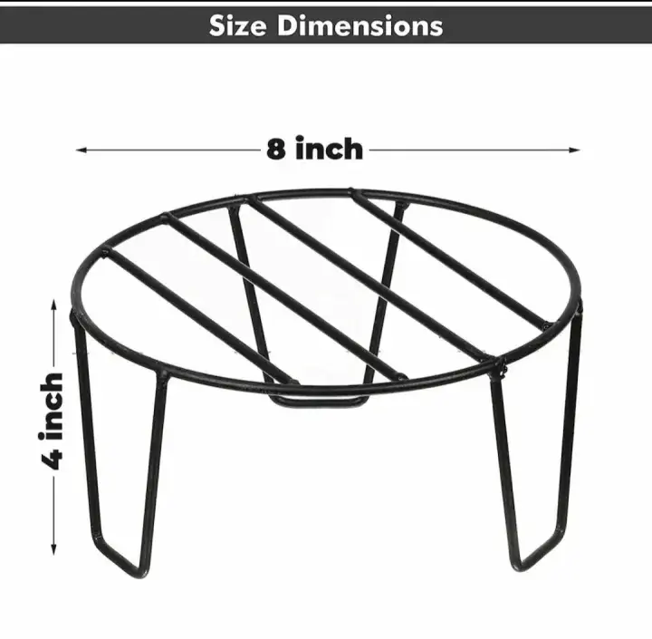 Picture of 5 pcsRound Plant Stand for Flower Pots at HomeOutdoor / Indoor Plants Gamla Stand For Living room , Balcony and Garden Decor Rust(Black)