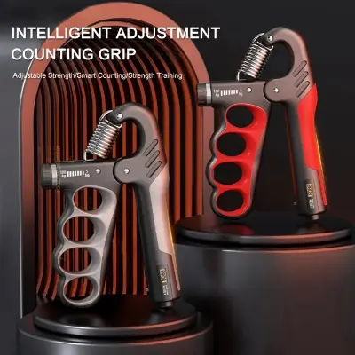 Picture of 5-100 KG Finger Exerciser Grip Strength Trainer Hand Grip Strengthener for Men Women for Musicians Athletes Hand Injury RecoveryBlack, Red, Yellow