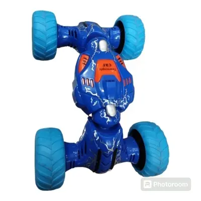 Picture of Telescopic double-sided pull-back toy cars are exciting and innovative toys designed for kids.(Blue)