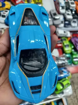 Picture of 1:32 Ferrari supercar, alloy die-casting car model, sound and light, door opening pull-back car toy, collection of birthday gifts