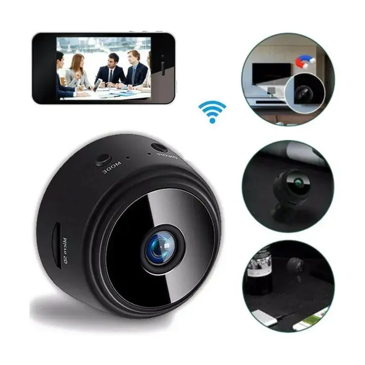 Picture of A9 Camera 1080P IP Camera Voice Video Security Wireless Camcorders Surveillance Cameras Wifi Camera No Infrared Night Vision(Black)