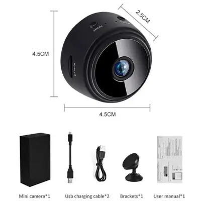Picture of A9 Camera 1080P IP Camera Voice Video Security Wireless Camcorders Surveillance Cameras Wifi Camera No Infrared Night Vision(Black)