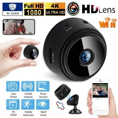 Picture of Security Wireless Camcorders Surveillance Cameras Wifi Camera No Infrared Night Vision - Ip Camera(Black)
