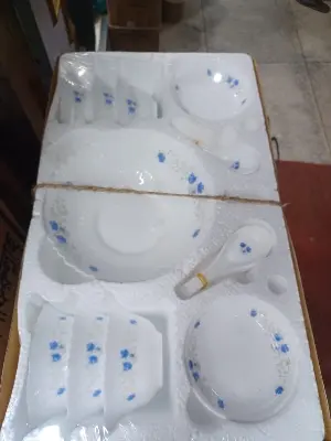 Picture of Exclusive 7-Piece Soup Bowl Set - Stylish And Durable Opal Glassware Pyrex Bati Bowls For(White)