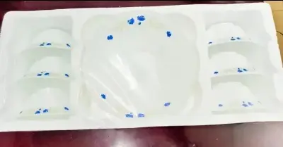 Picture of Exclusive 7-Piece Soup Bowl Set - Stylish And Durable Opal Glassware Pyrex Bati Bowls For(White)