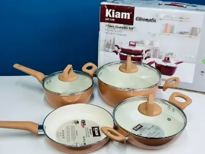 Picture of Kiam 7 Piece Ceramic Granite Non Stick Cookware Set (Induction Bottom) 100% authentic Products