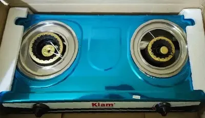 Picture of Kiam Gas Stove Stainless Steel-Double Burner- TSR 2050 (L.P.G)