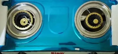 Picture of Kiam Gas Stove Stainless Steel-Double Burner- TSR 2050 (L.P.G)