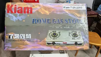 Picture of Kiam -T-SR-250 Home Gas Stove Stainless Steel (DOUBLE BURNER) LPG System
