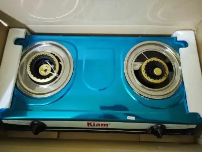 Picture of Kiam Gas Stove Stainless Steel-Double Burner- TSR 2050 (L.P.G)