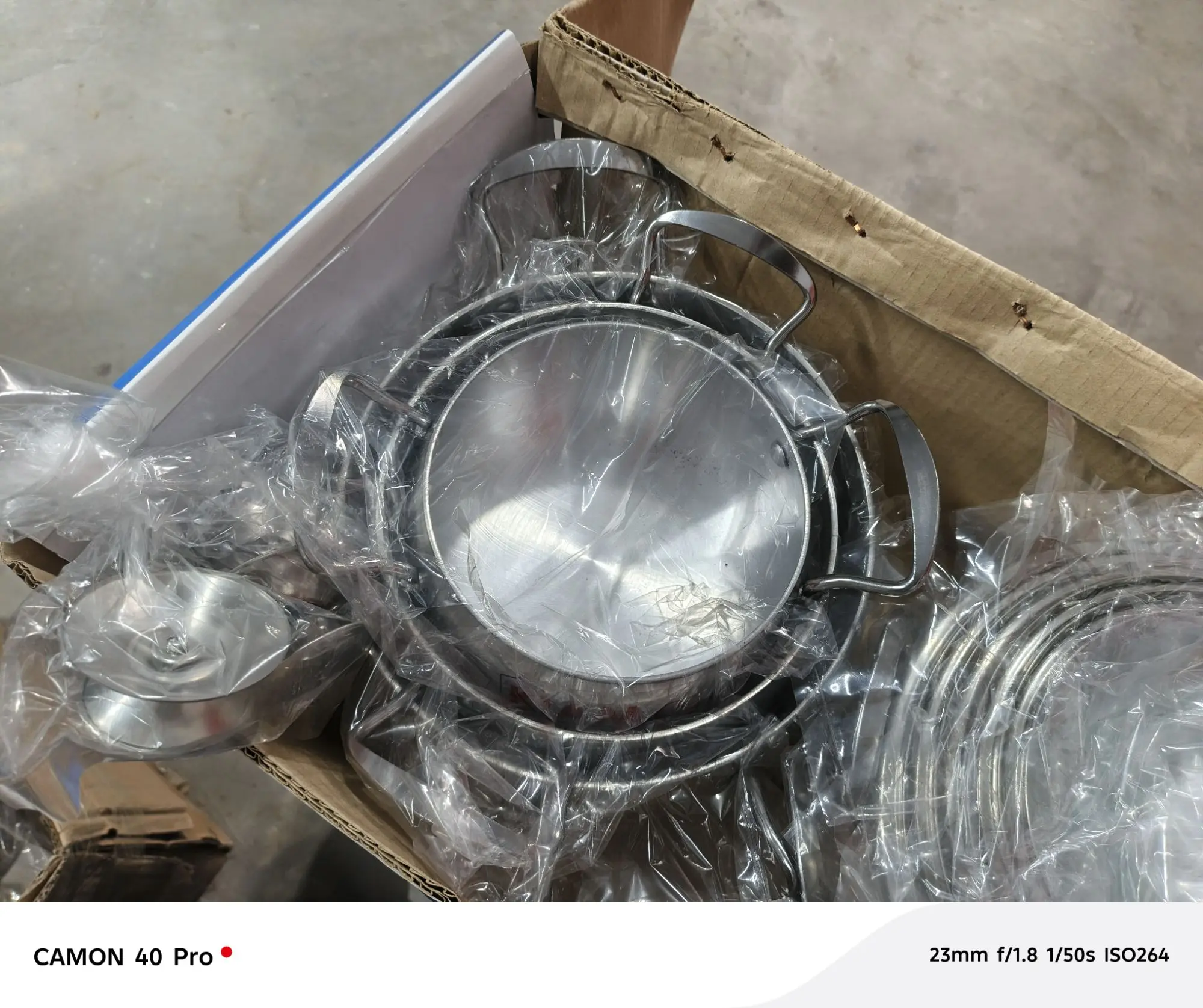 Picture of Kiam 7 Pcs Cookware Set Pure Aluminium -1Pcs Casserol 24-cm,1Pcs Fry pan 24-cm,1Pcs Karai 24-cm,1Pcs Milk pan 18-(Silver)