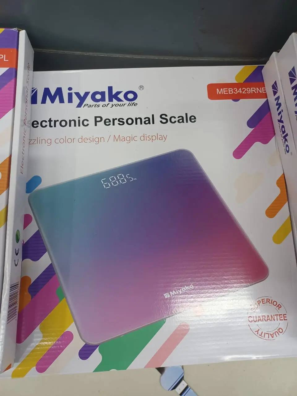 Picture of Accurate Weight Measurement with Miyako Digital Weight Machine/Miyako Electrical Personal Scale  Your Reliable Partner for HealthBlack 3429, Black 9370, Multicolour 3429, Black 5210