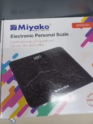 Picture of Accurate Weight Measurement with Miyako Digital Weight Machine/Miyako Electrical Personal Scale MEB-5210RNB - Your Reliable Partner for Health(Black)
