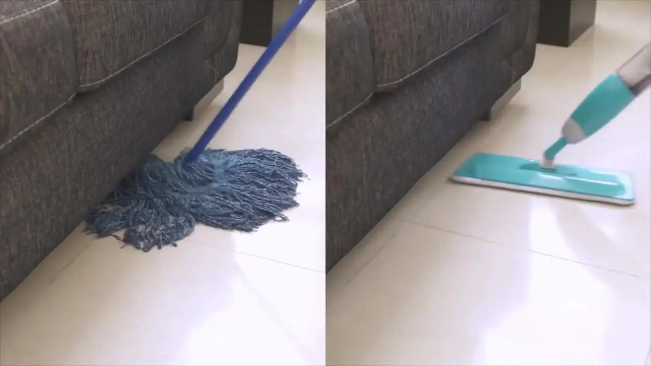 Picture of Healthy water Spray Mop | Floor Cleaning Mop | with Removable Washable Cleaning Pad and Integrated Water Spray Mechanism