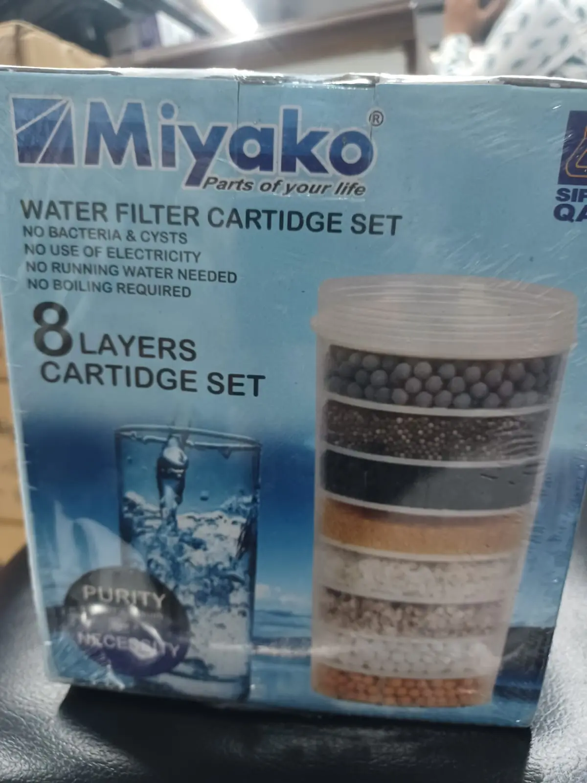 Picture of 8 Layears/Steps  Miyako Water Filter Cartridge Replacement