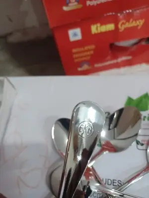 Picture of SKB 12Pcs Dinner Spoon For Luxurious Services(Silver)