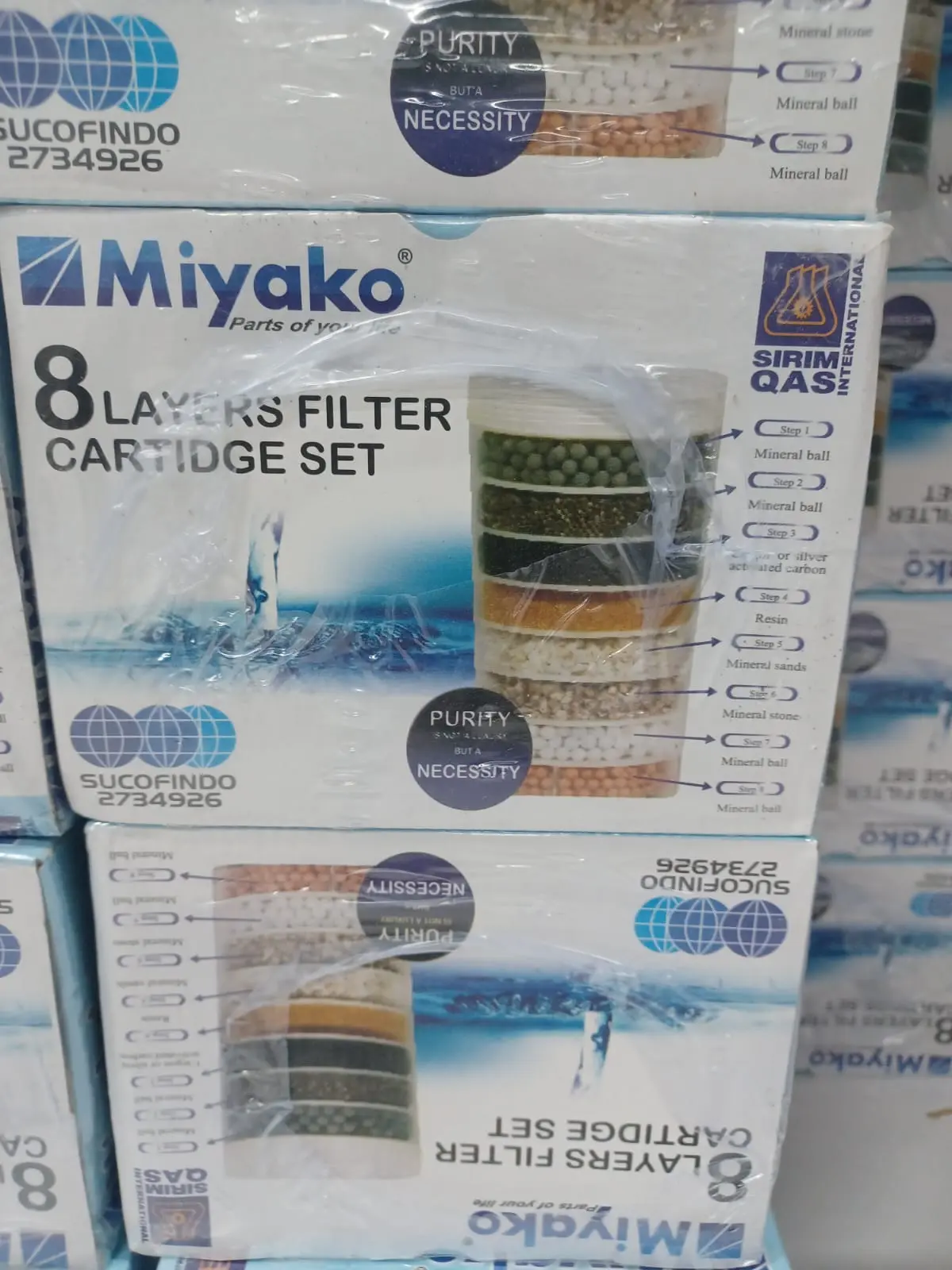 Picture of 8 Layears/Steps  Miyako Water Filter Cartridge Replacement