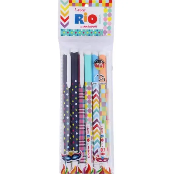 Picture of Matador i-Teen Rio Ball Pen Black Ink - (12Pcs)