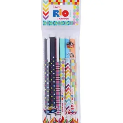 Picture of Matador i-Teen Rio Ball Pen Black Ink - (12Pcs)