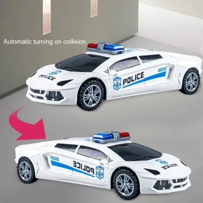 Picture of PinShang Boys 1:36 Police Car Toys Simulation 2-door Pull-back Car Model Ornaments