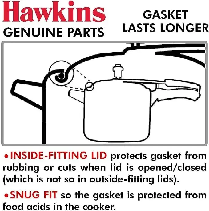 Picture of Hawkins Pressure Cooker Rubber Gasket / Rubber-Ring / Hawkins Gasket for Pressure Cooker Sealing Ring