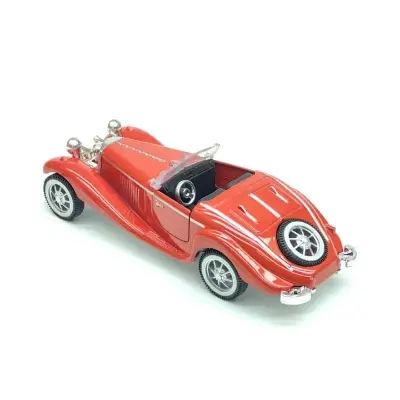 Picture of 1:32 retro classic simulation alloy car model pull back boy children's toys classic car cross-border wholesale open door(Red)
