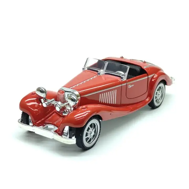 Picture of 1:32 retro classic simulation alloy car model pull back boy children's toys classic car cross-border wholesale open door(Red)