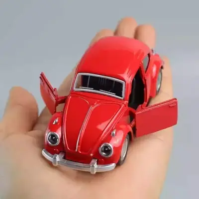 Picture of 1:32 retro classic simulation alloy car model pull back boy children's toys classic car cross-border wholesale open door(Red)